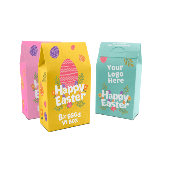 Easter Eco Carton - Hollow Chocolate Eggs - x8