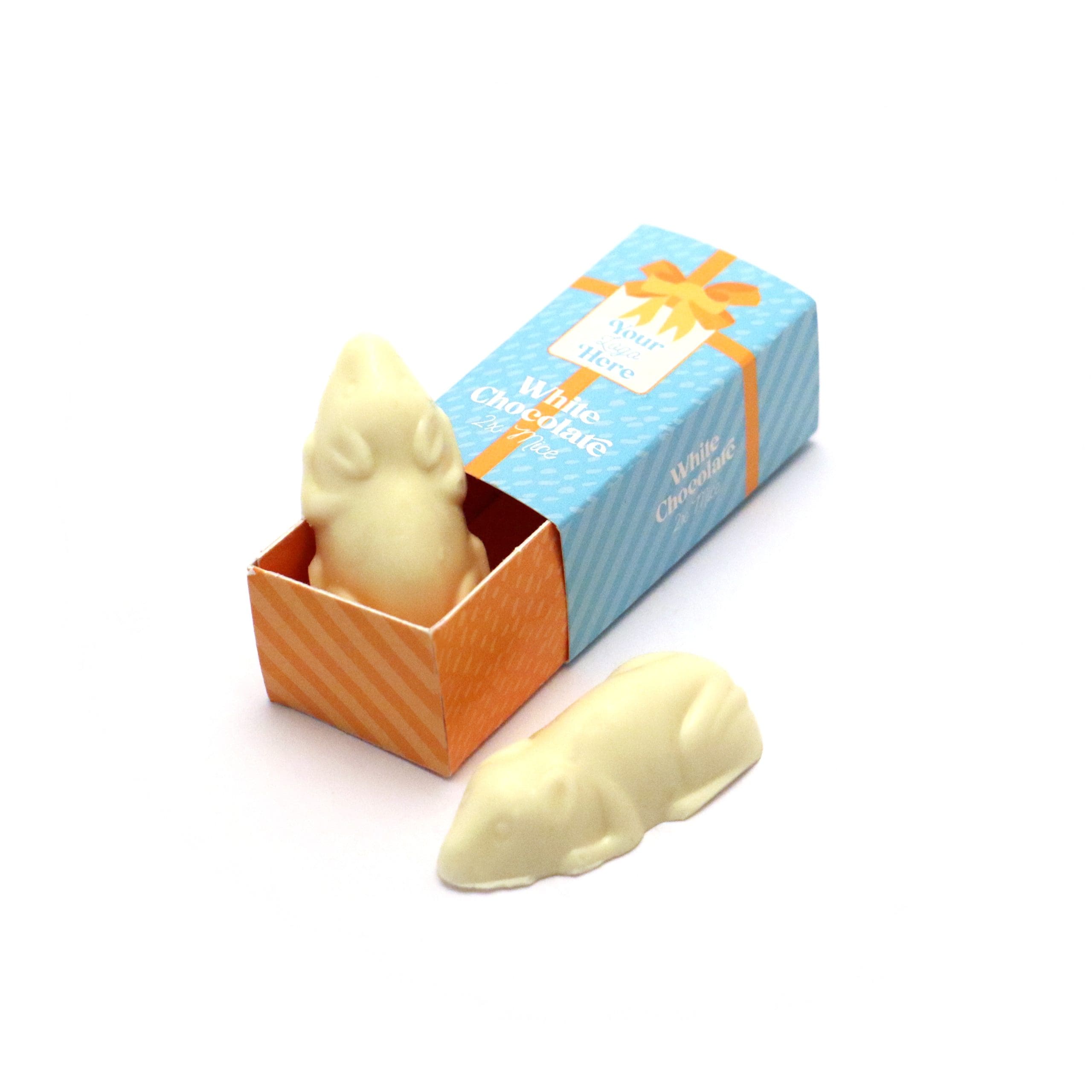 Eco Mini Match Box - White Chocolate Mice - Image 1