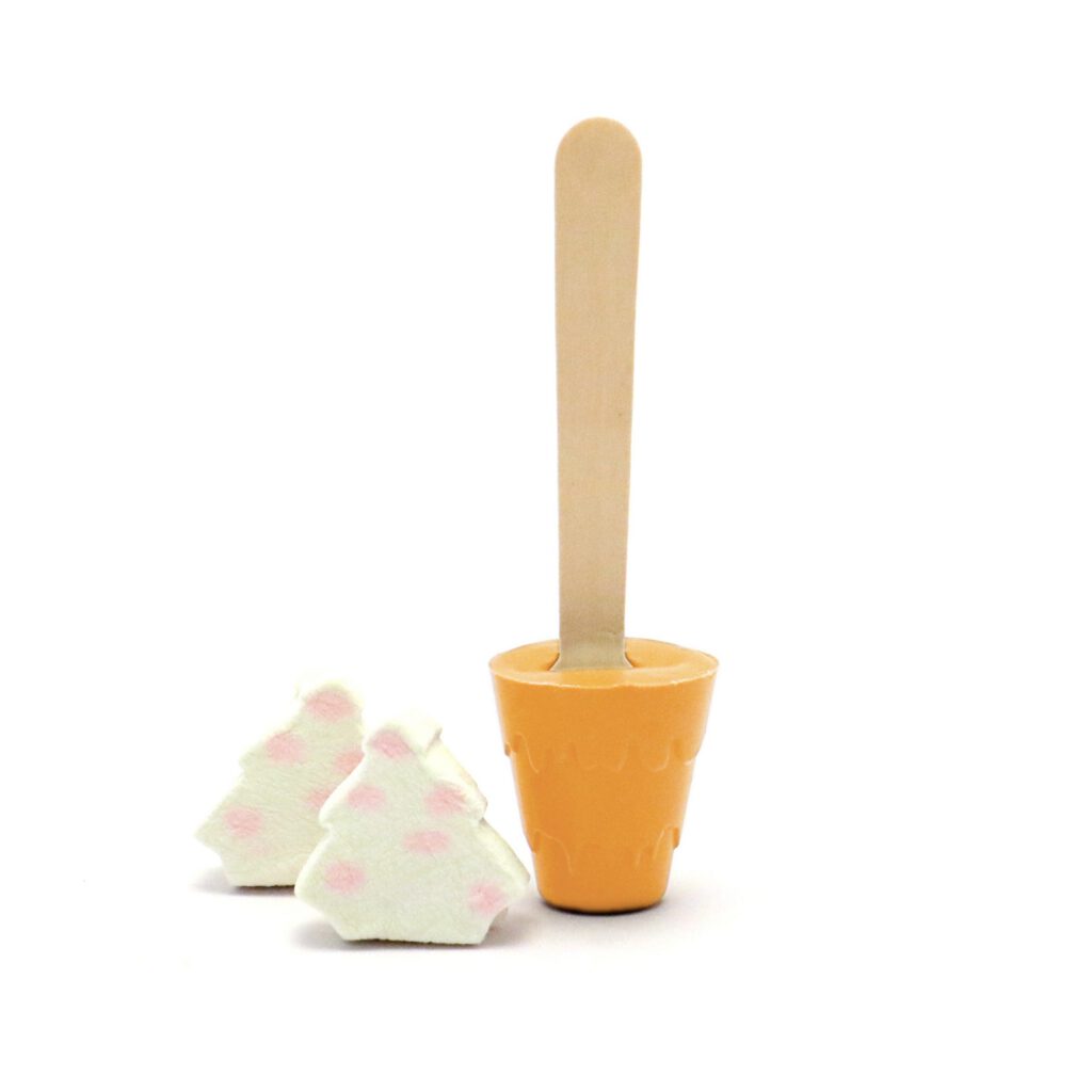 Eco Info Card - Gold Hot Chocolate Spoon & Marshmallows