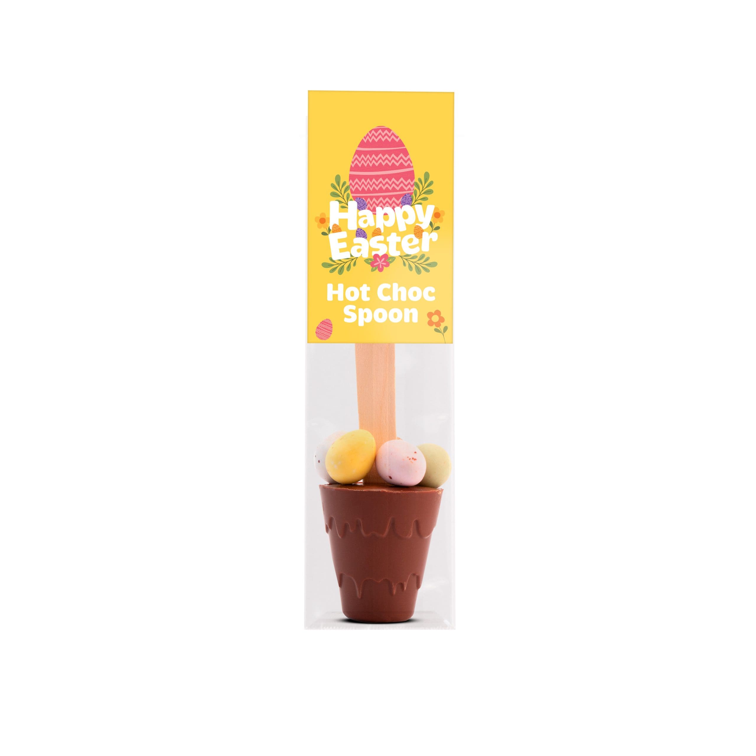 Easter Info Card - Hot Choc Spoon with Speckled Eggs - Image 2