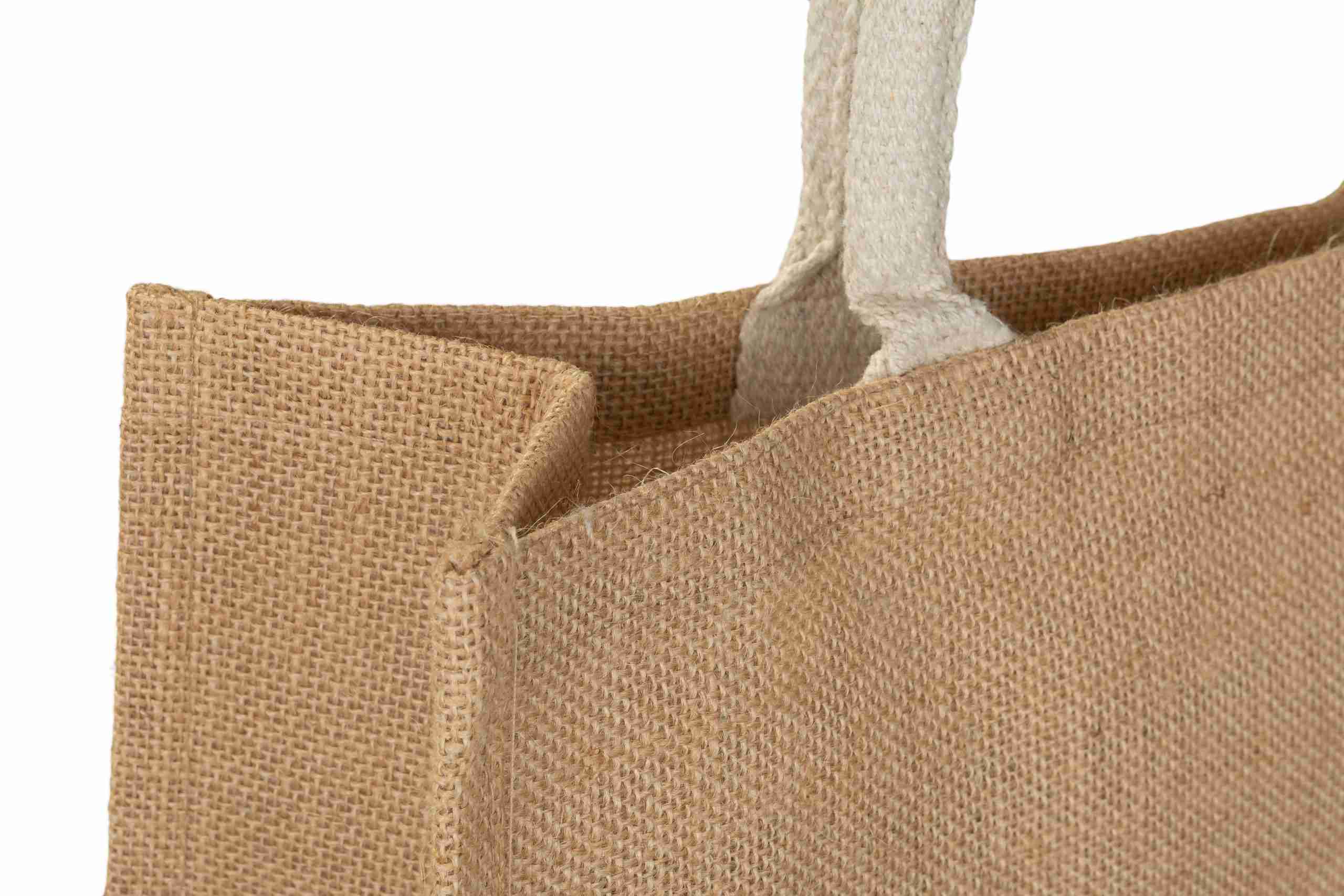 Natural Medium Jute Bags -Full Gusset - Image 3