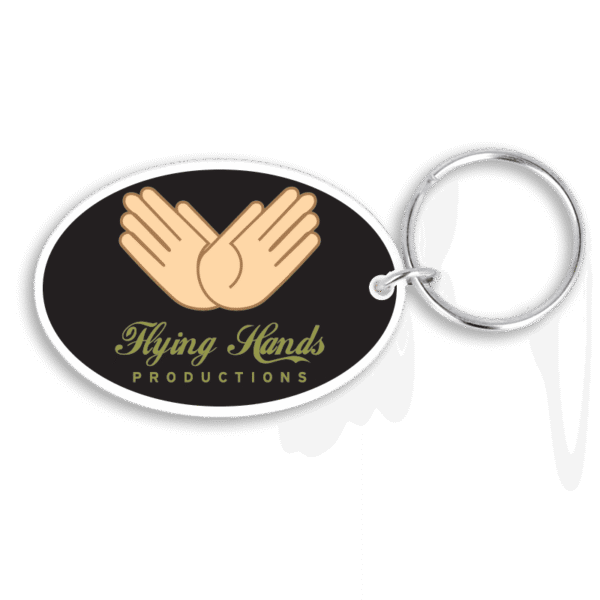 Recycled 50mm Oval Keyring