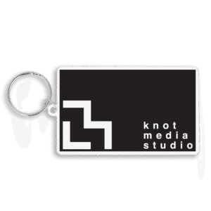 Recycled 80mm Rectangle Keyring
