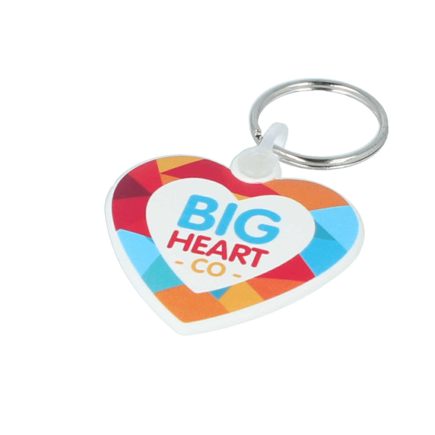Recycled Heart Shape Keyring - Image 1