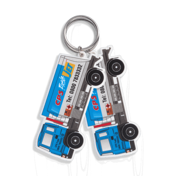 Recycled Lorry Shape Keyring