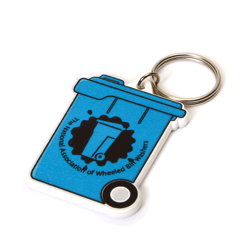 Recycled Wheeliebin Shape Keyring - Image 1