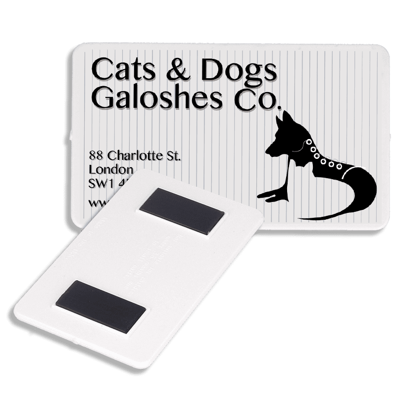 Recycled 85mm x 50mm Rectangular Magnet - Image 1