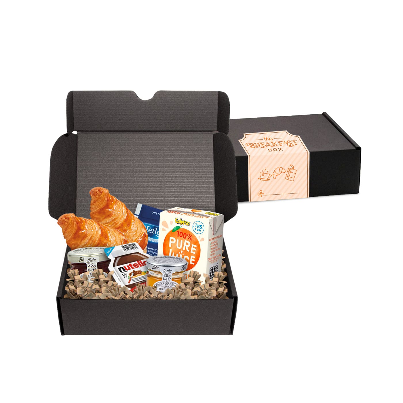 Gift Boxes - Midi Black Gift Box - Breakfast Editon - Image 1