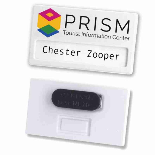 Recycled Name Badge - Magnet Back