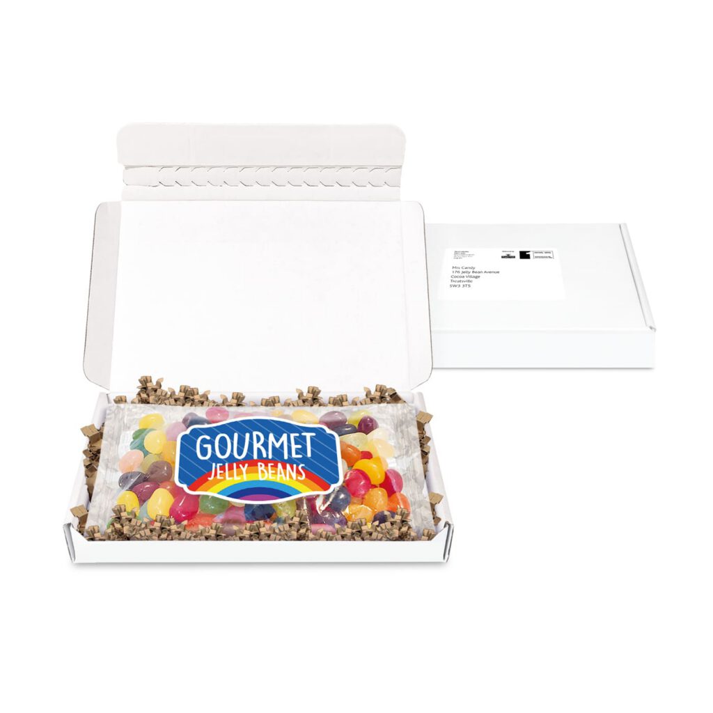 Gift Boxes - Mini White Postal Box - Flow Bag - Jelly Bean Factory®