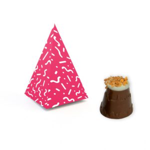 Eco Pyramid Box - Mallow Mountain with Hazelnut Sprinkles