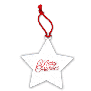 Recycled Star Christmas Tree Decoration