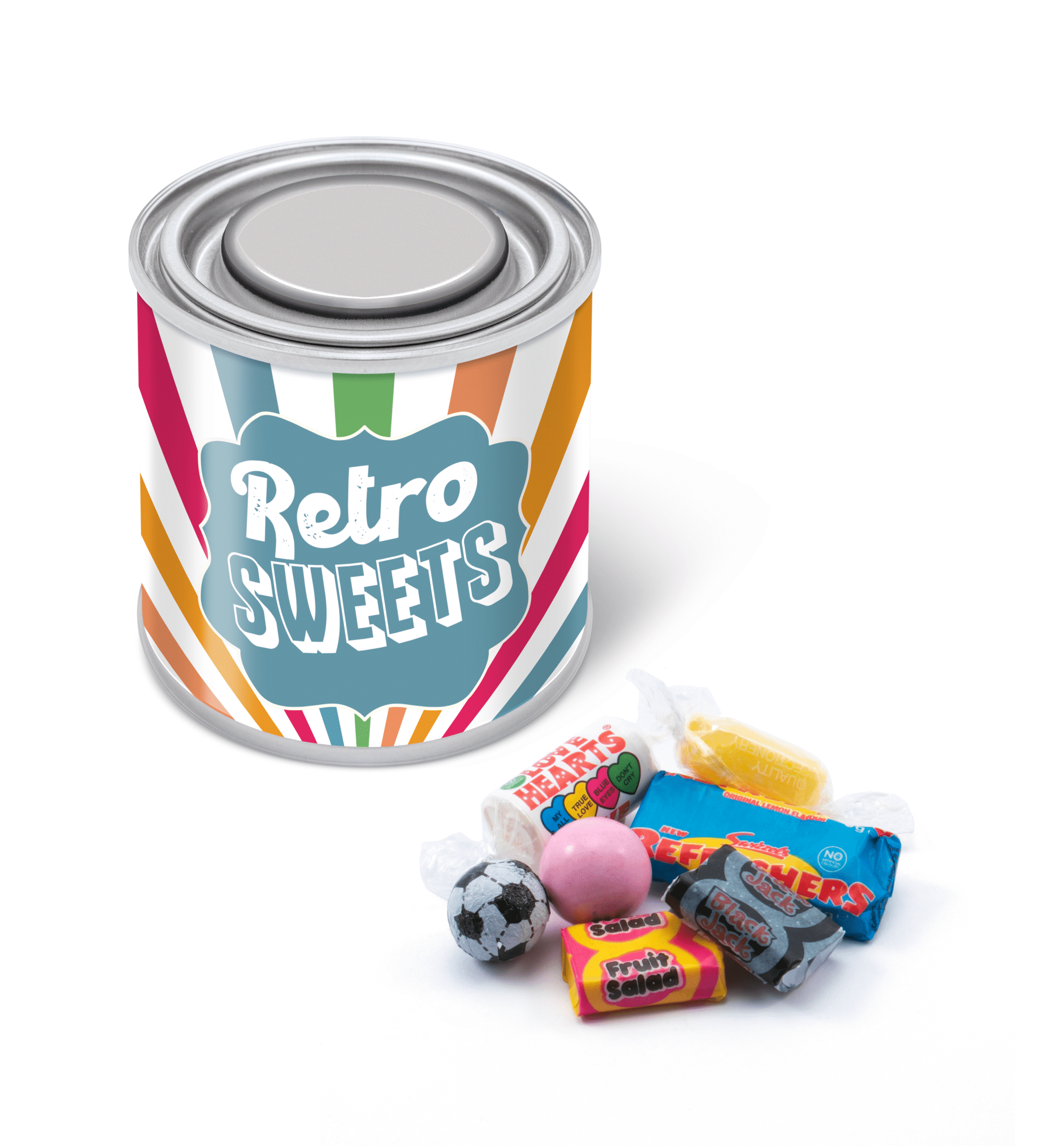 Small Paint Tin - Retro Sweets - Image 1