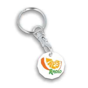 Recycled Trolley Coin Keyring