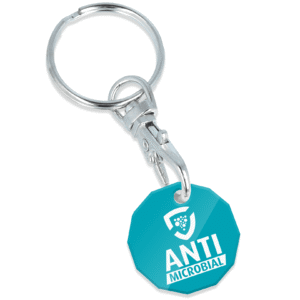 AntiMicrobial Trolley Coin Keyring