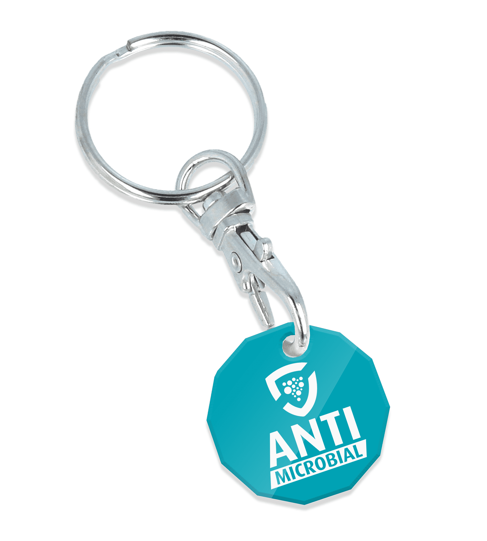 AntiMicrobial Trolley Coin Keyring - Image 1