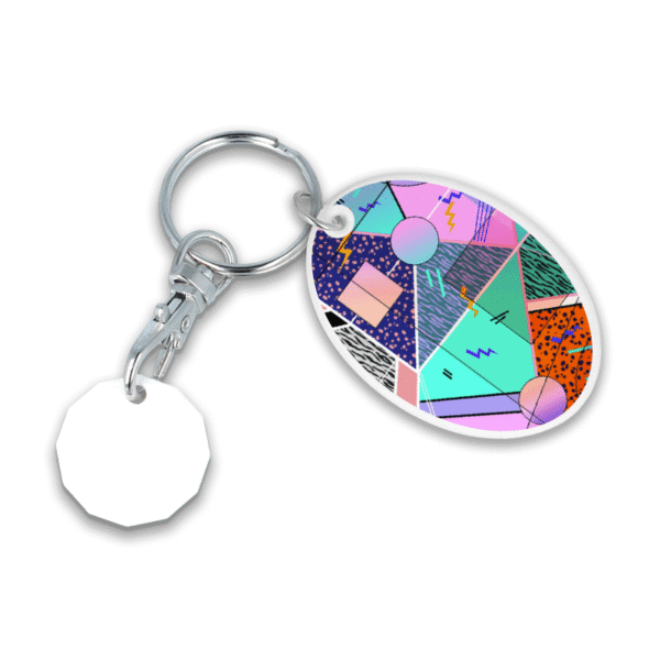 Recycled Oval Trolley Mate Keyring