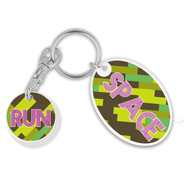 Recycled OLD Oval Trolley Mate Keyring