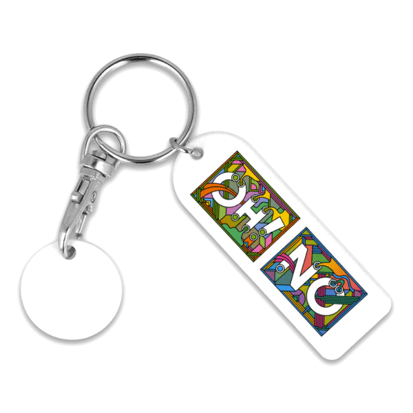 Recycled OLD Rectangle Trolley Mate Keyring
