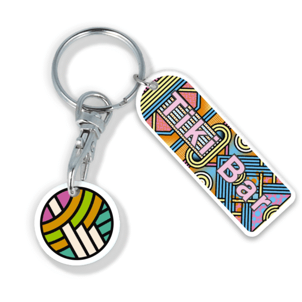 Recycled OLD Rectangle Trolley Mate Keyring