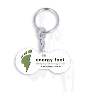 Recycled Multi Euro Trolley Stick Keyring