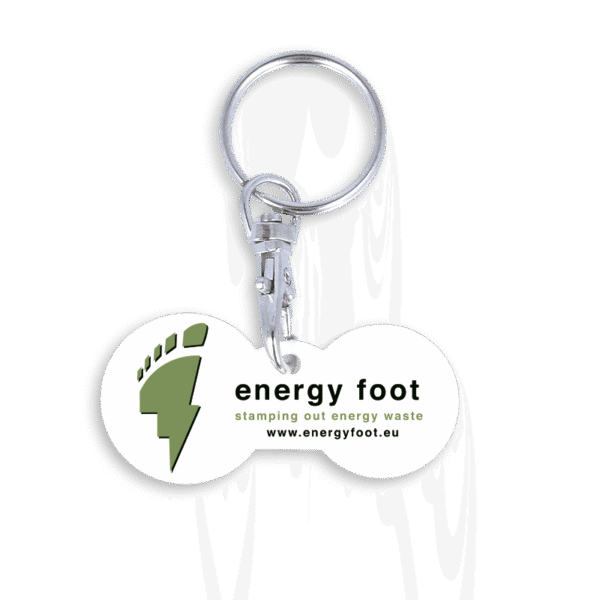 Recycled Multi Euro Trolley Stick Keyring