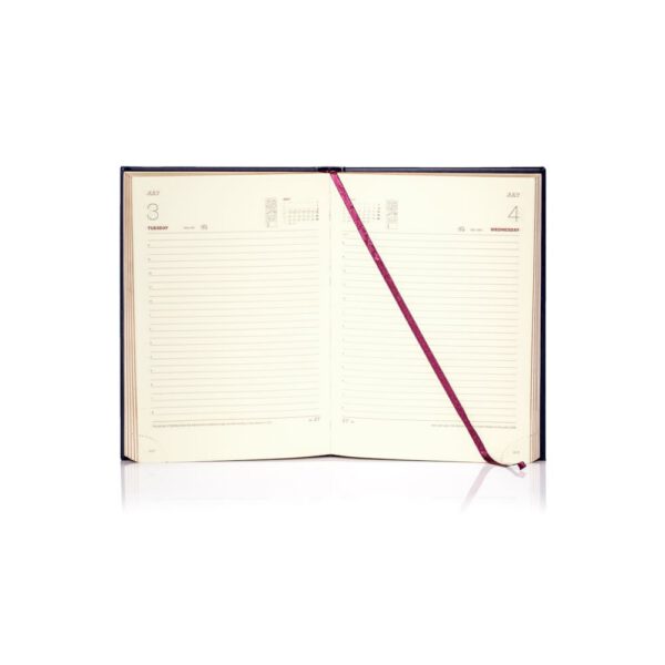 De Luxe A5 Daily Diary Gold Trim