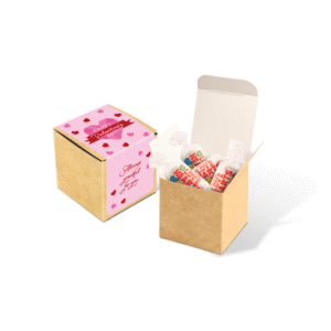 Valentines Eco Kraft Cube - Love Hearts®