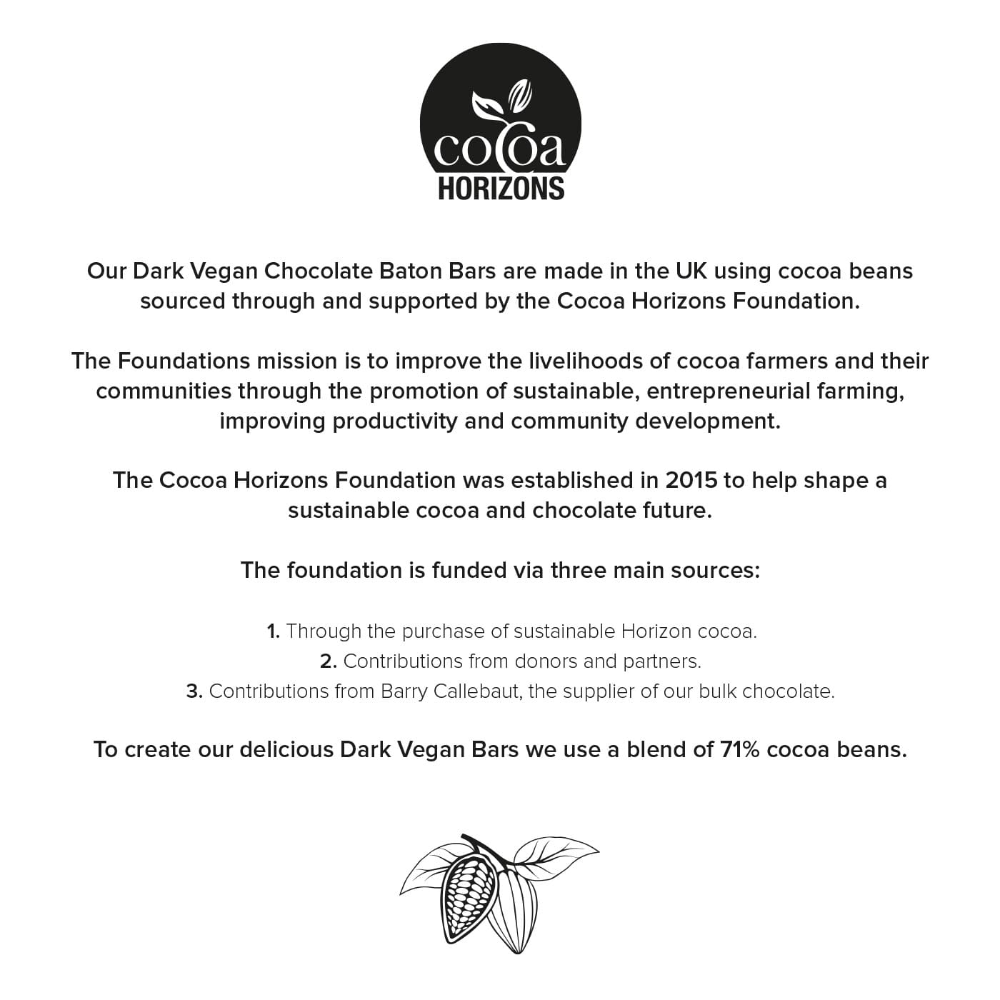 Eco 12 Baton Bar Box - Vegan Dark Chocolate - Image 2