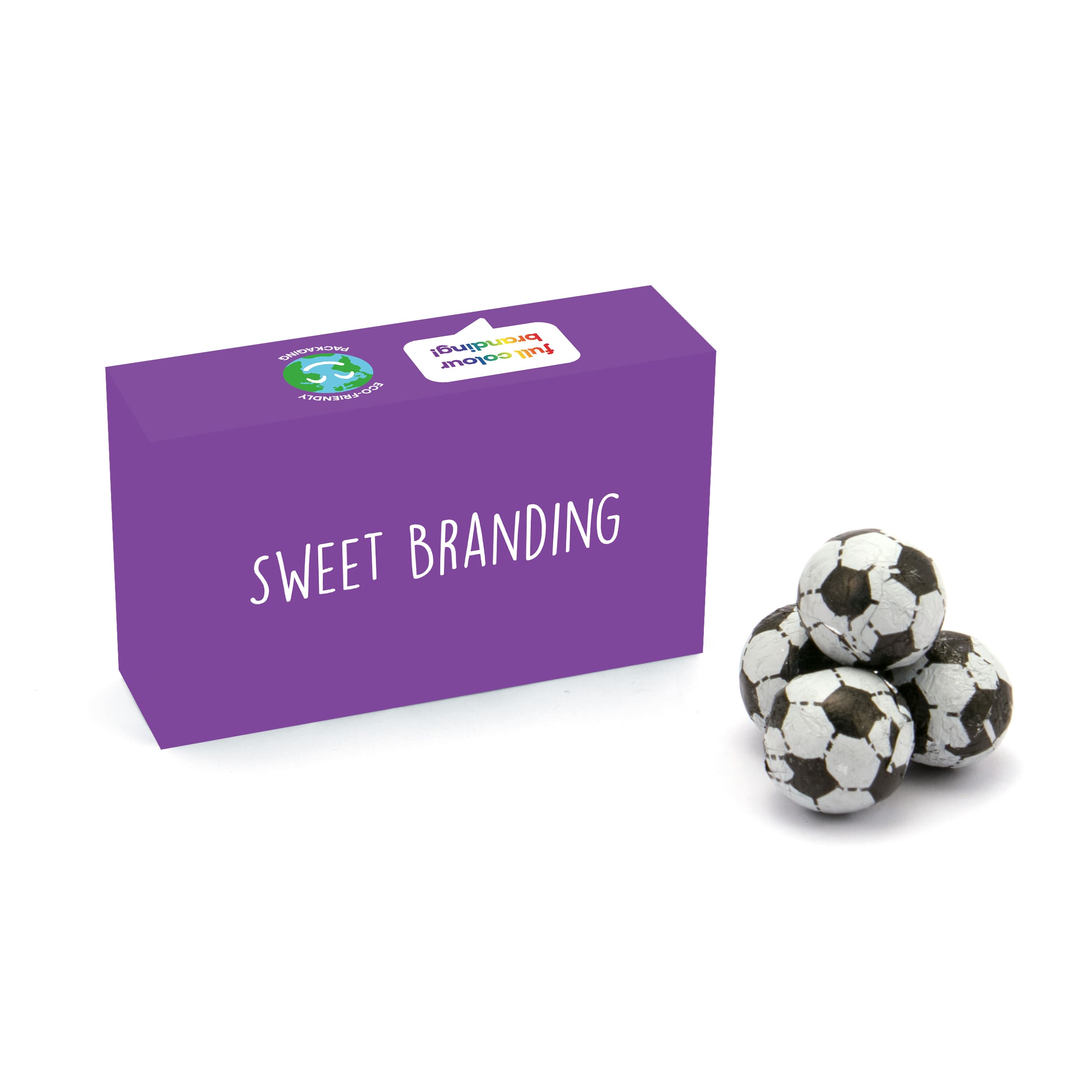 Eco Maxi Box - Chocolate Footballs - Image 1
