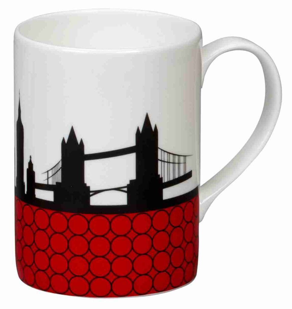 Can - White - Bone China Mugs