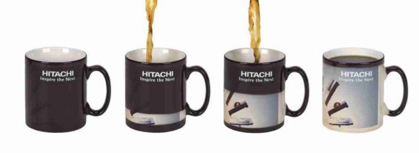 Dye-Sub Heat Change Black Earthenware Mugs