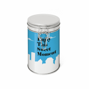 Flip Top Tin - Silver - Shortbread Biscuits - Image 2