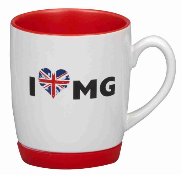 Horta - White/Red - Earthenware Mugs