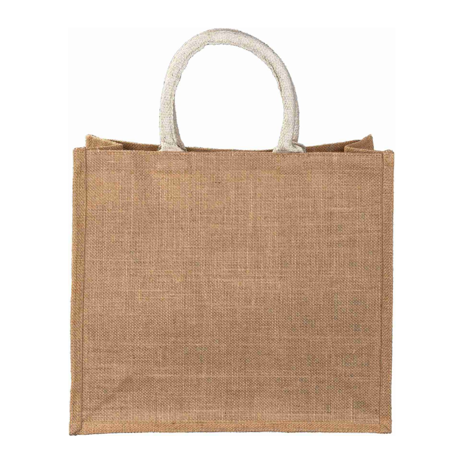 Natural Medium Jute Bags -Full Gusset - Image 1