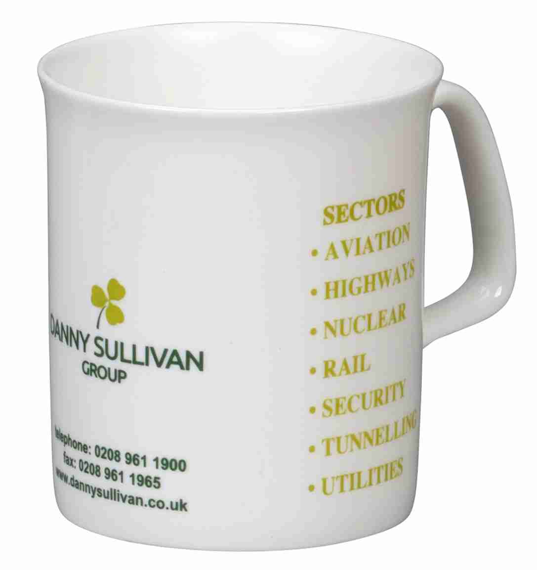 Marlborough - White - Bone China Mugs - Image 1