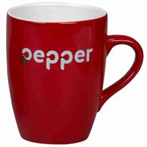 Marrow - Red/White - Earthenware Mugs