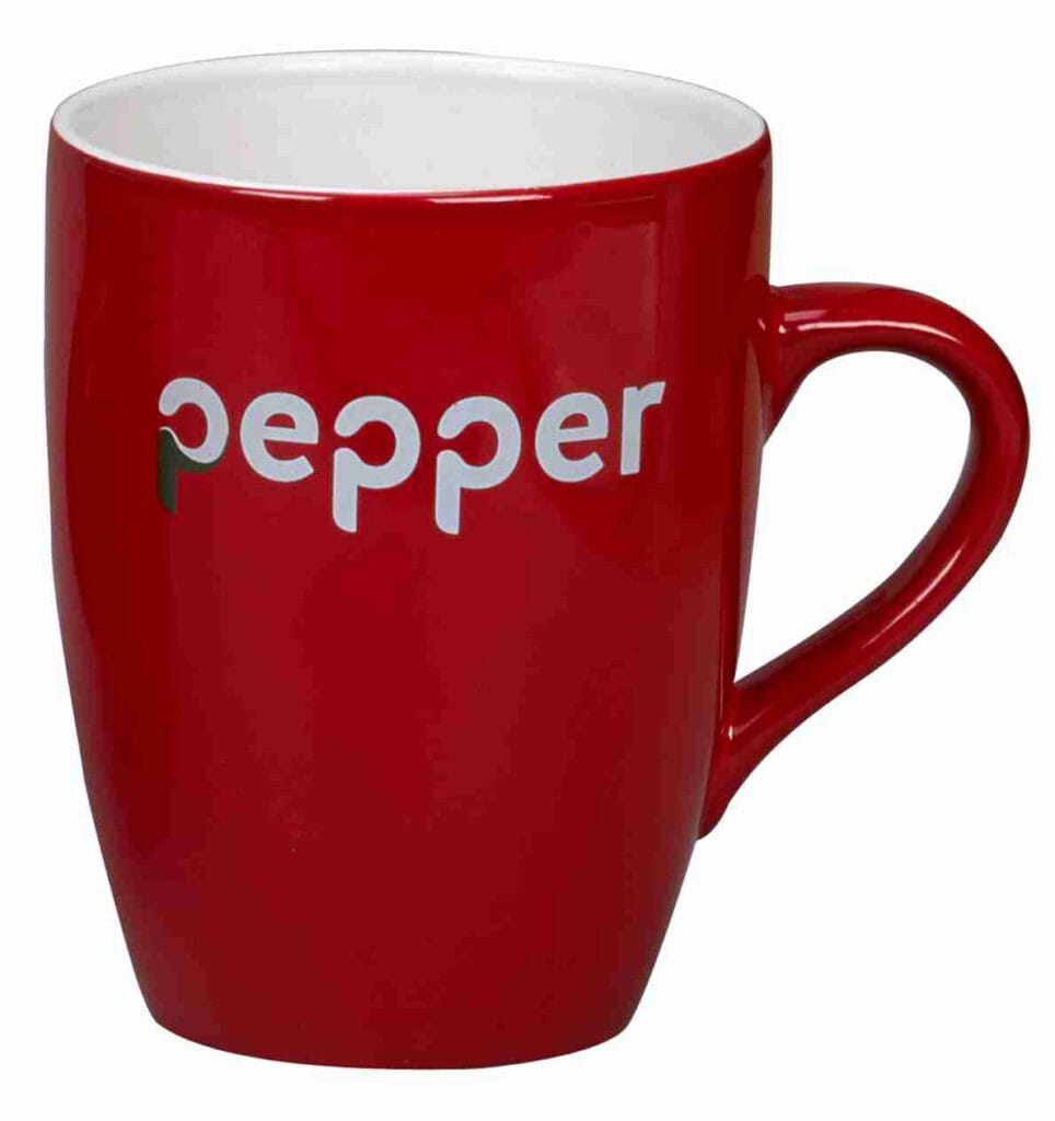 Marrow - Red/White - Earthenware Mugs