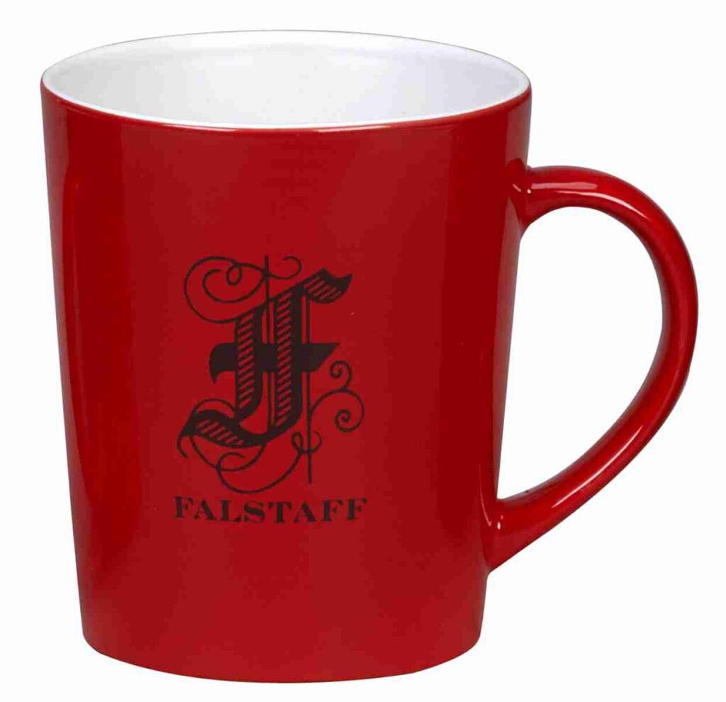 Metro - Red/White - Earthenware Mugs