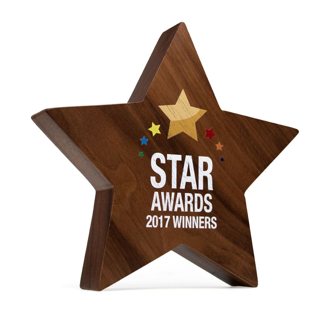 Real Wood Star Award 120mm - Image 1