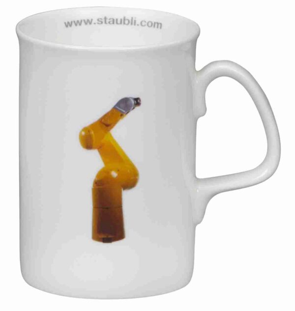 Ruby - White - Bone China Mugs