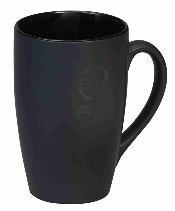 Tate - Black Matt - Earthenware Mugs