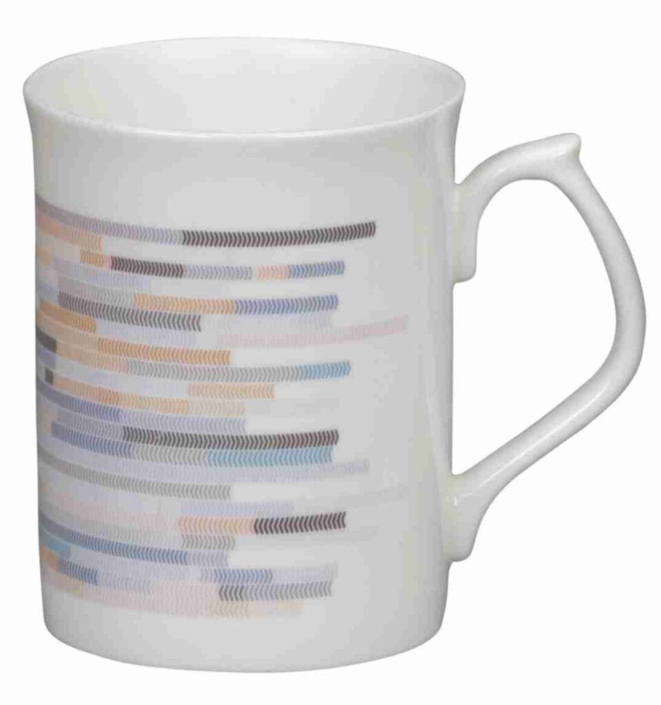 Topaz - White - Bone China Mugs